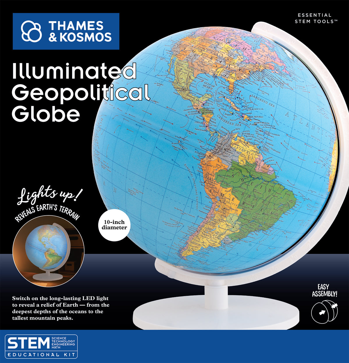 The Thames & Kosmos Illuminated Geopolitical Globe