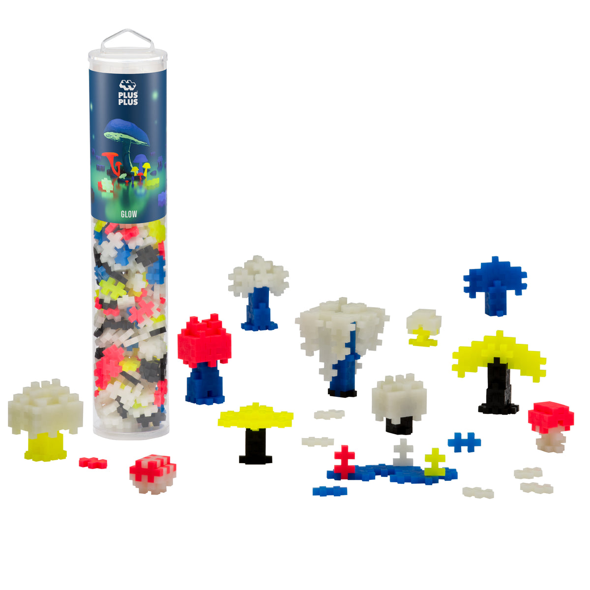 Plus Plus 240 pc Tube Glow