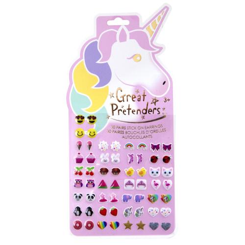 Unicorn Sticker Earrings, 30 pairs
