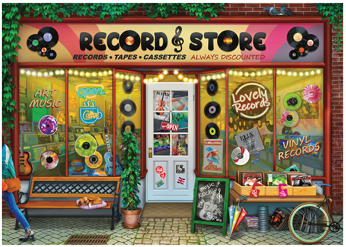 Vintage Vinyl 1000 pc Puzzle